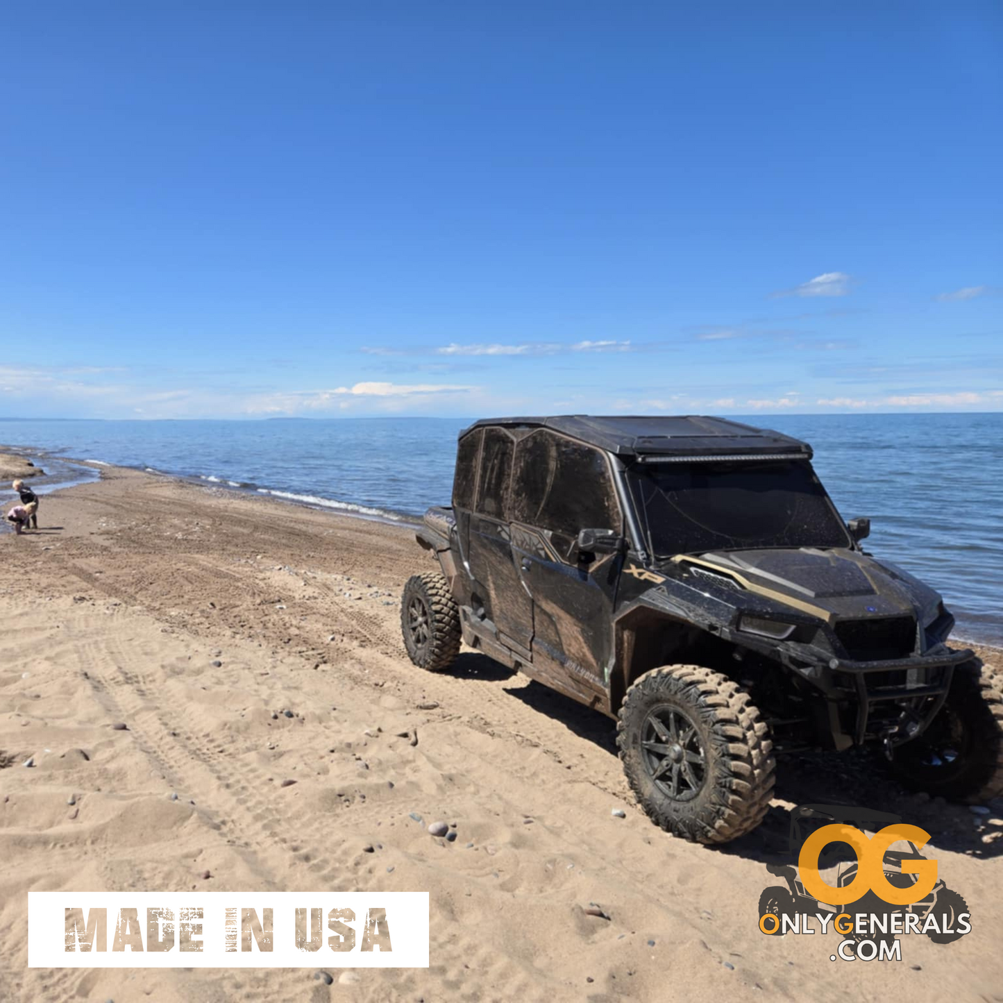 OG Sideskins LITE Hard Upper Doors for Polaris General 4 Seat Models