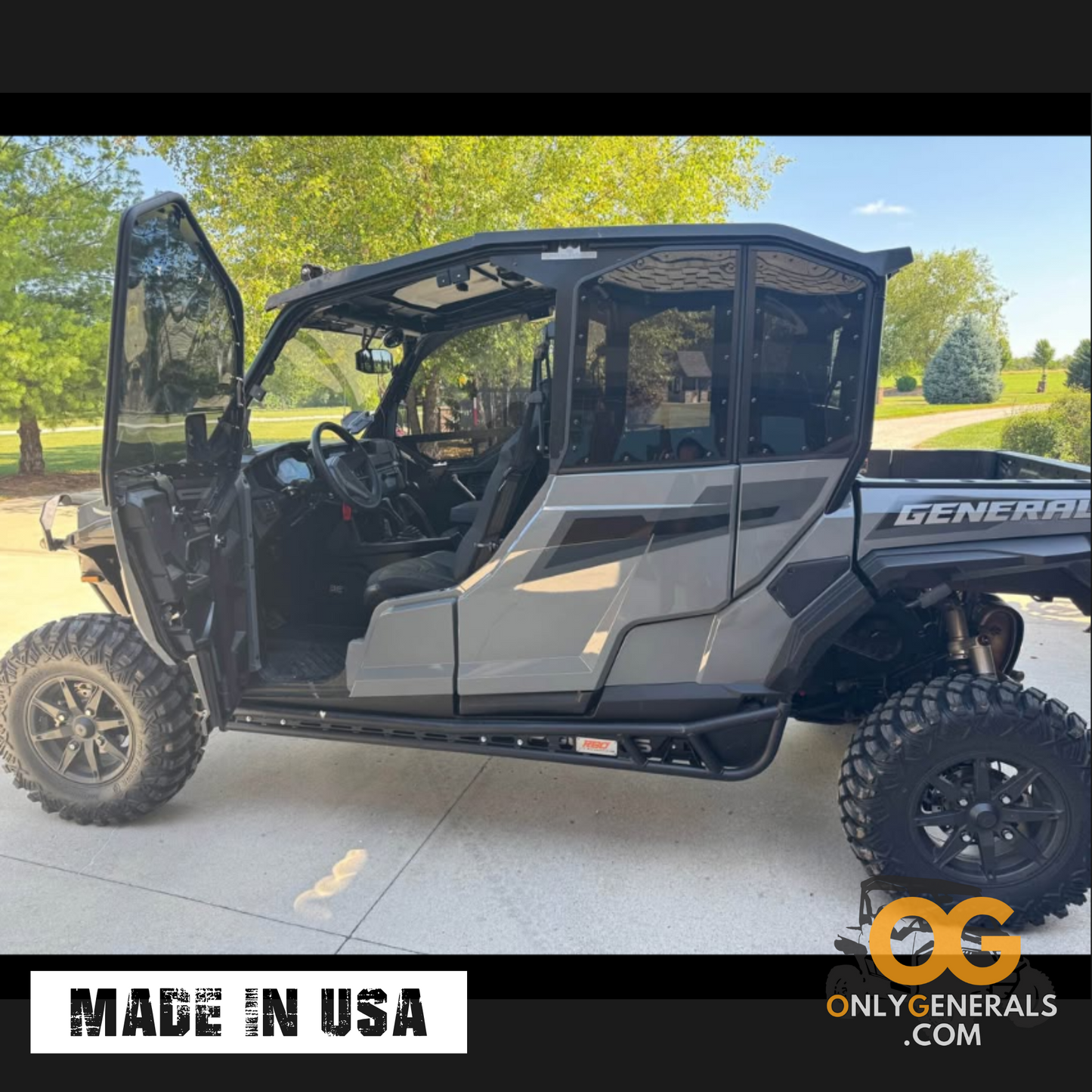 OG Sideskins LITE Hard Upper Doors for Polaris General 4 Seat Models