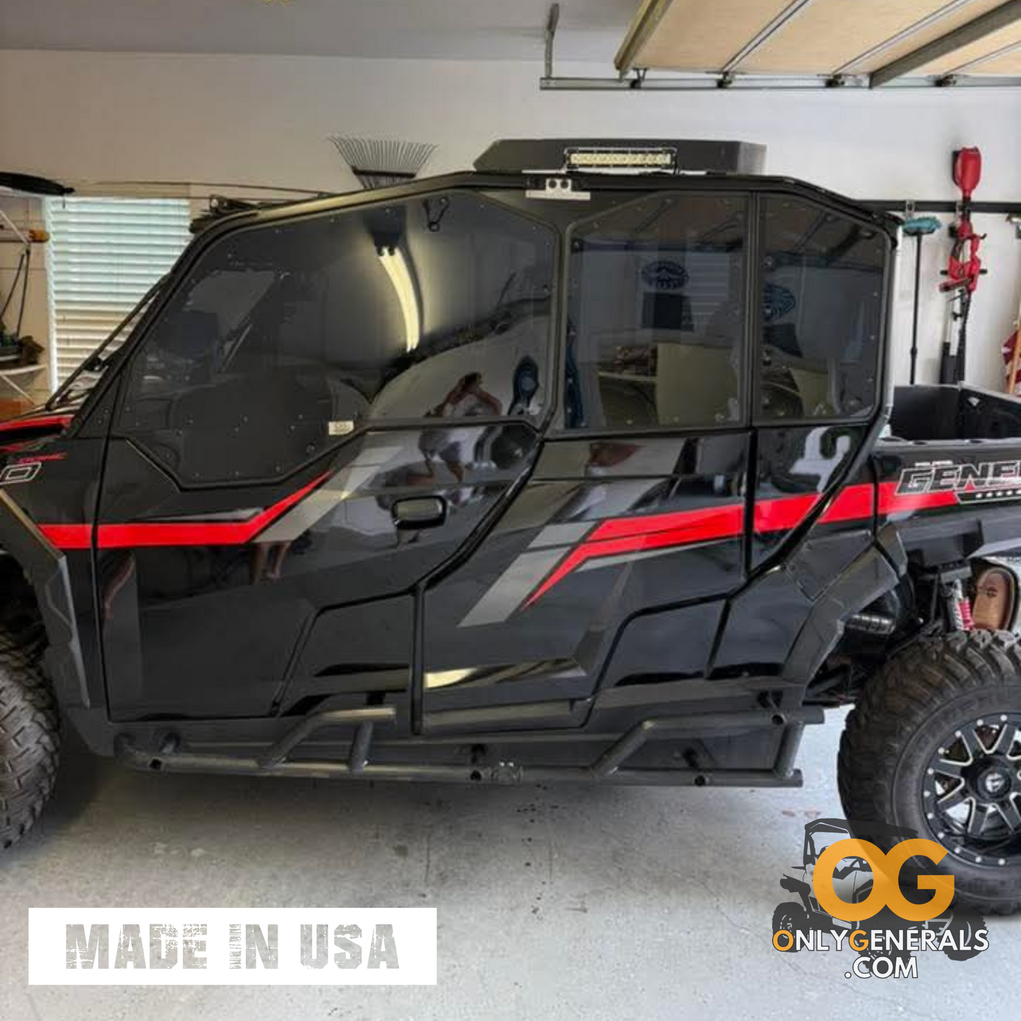 OG Sideskins LITE Hard Upper Doors for Polaris General 4 Seat Models