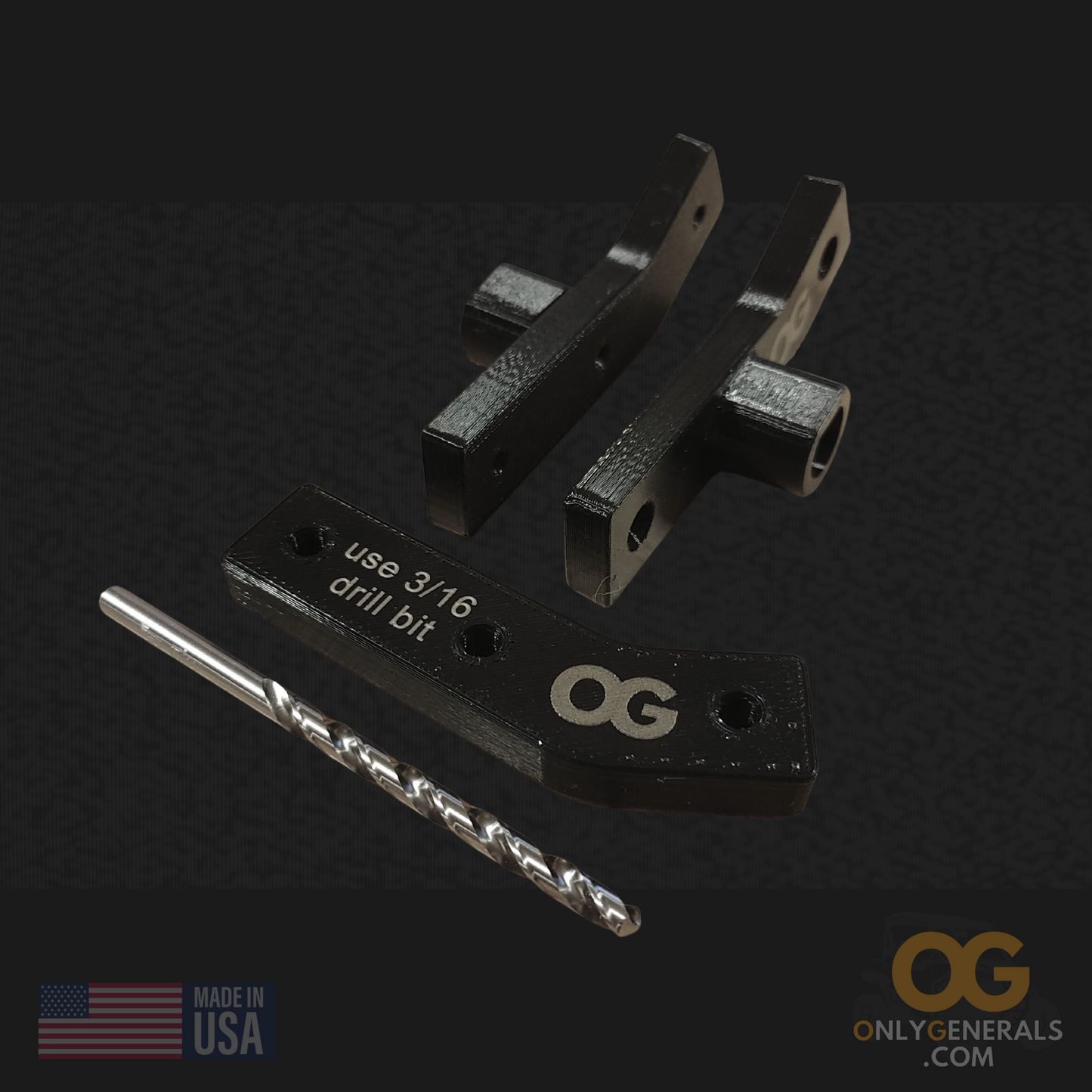 Polaris General tip-out 3rd row insert kit by onlygenerals also showing the drill guide and hss drill bit