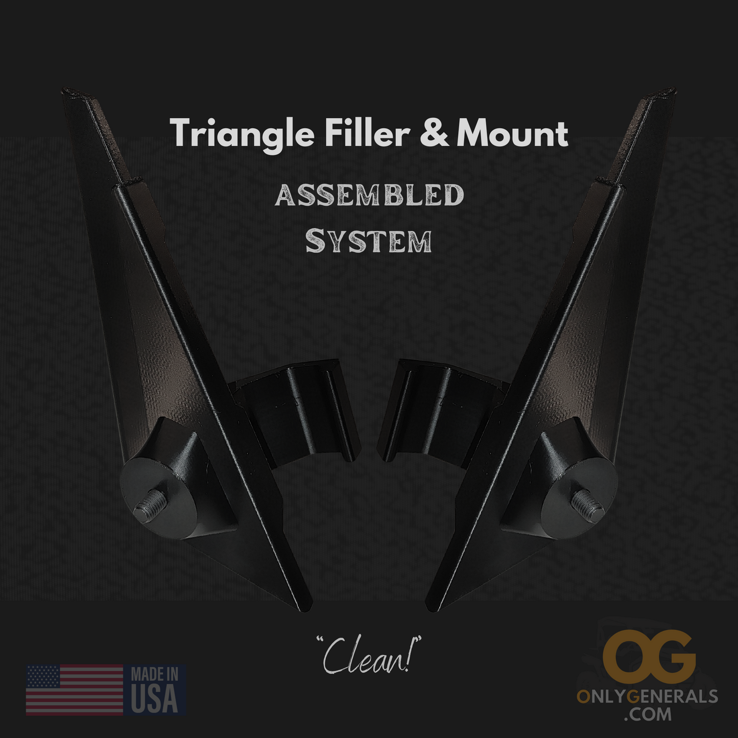 OnlyGenerals Polaris General front triangle filler kit assembled