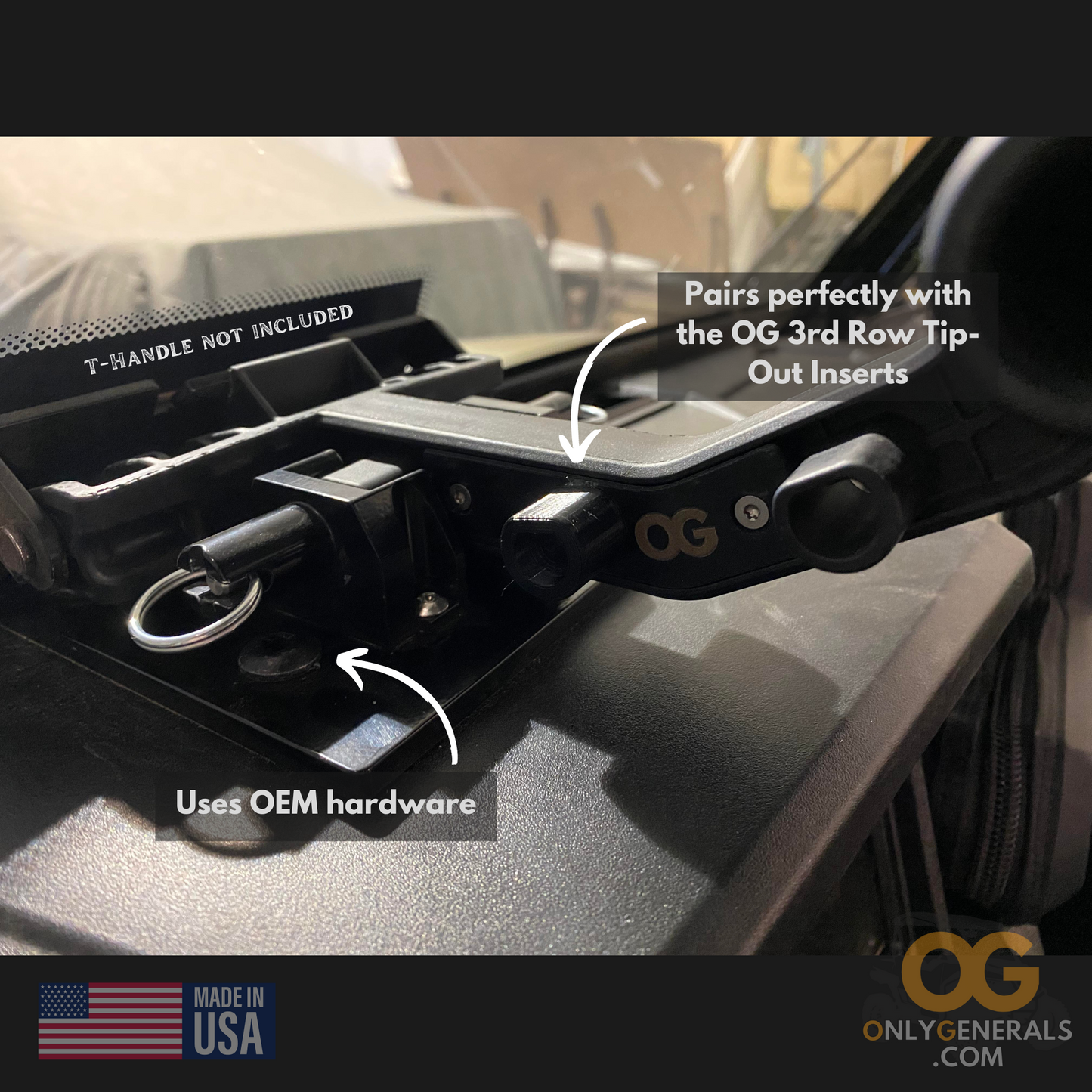 Tip-Out Windshield Locking Dash Mount for Polaris General