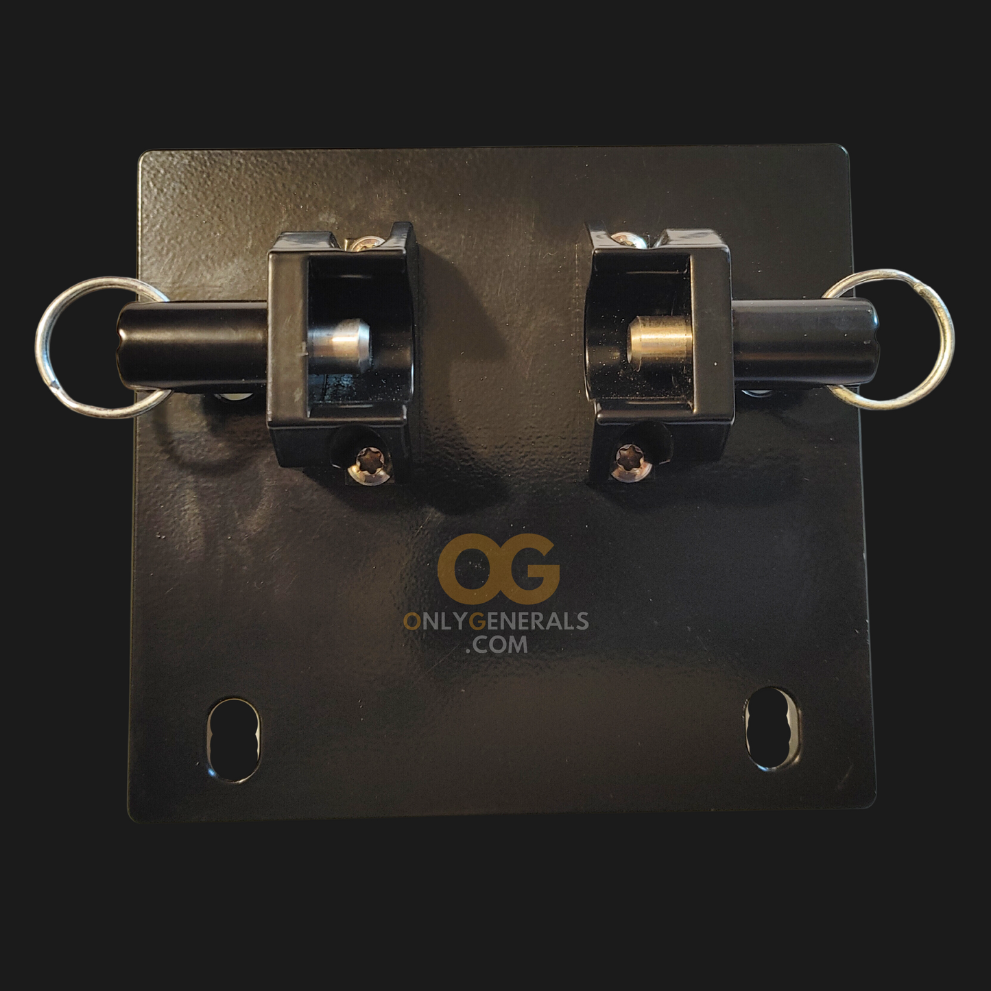 Top view of the onlygenerals tipout dash mount for the polaris general