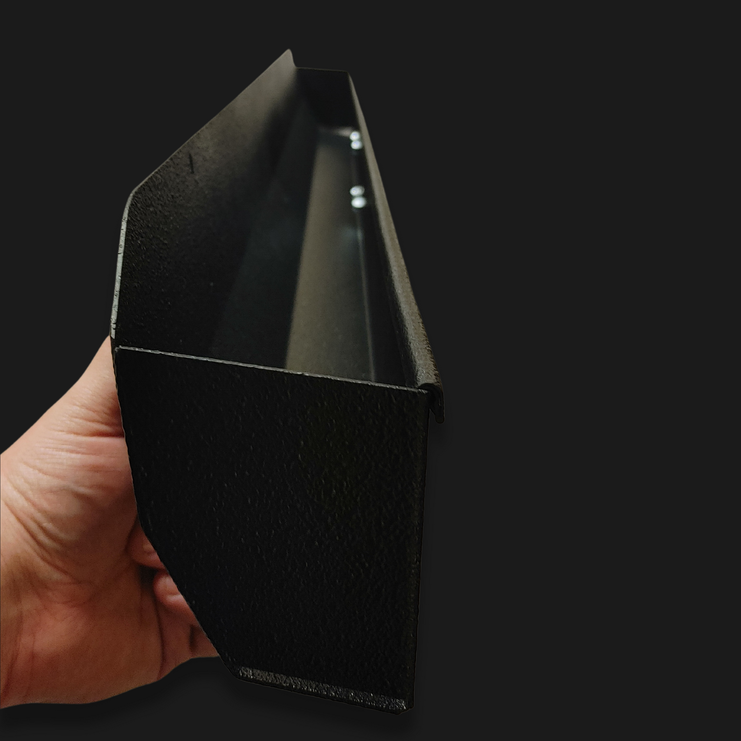 Side view of the OnlyGenerals full length storage tray for the Polaris General
