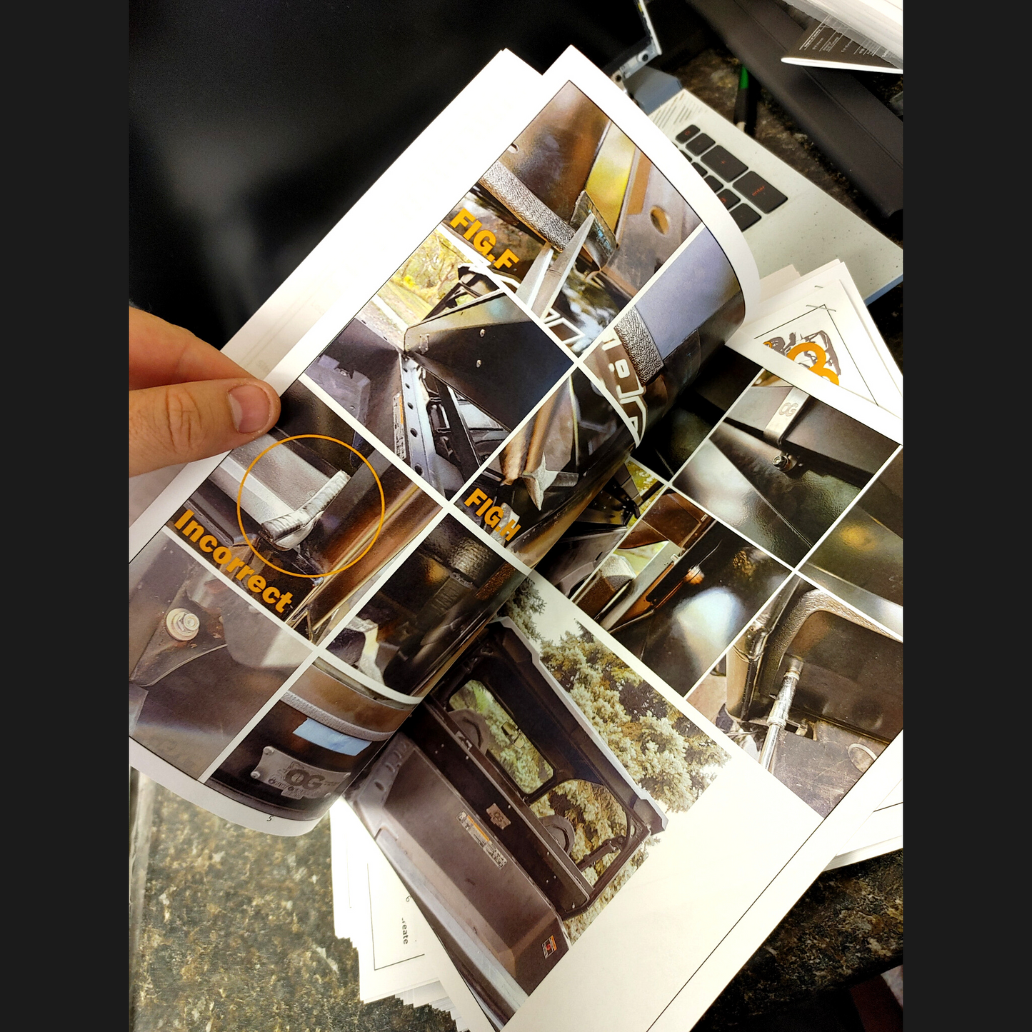 Inside pages of the OnlyGenerals lower filler panel installation instructions pack