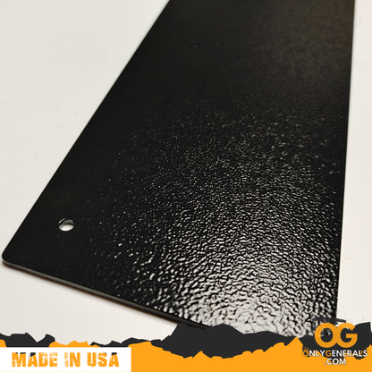 Close-up detailed photo of the OnlyGenerals roof filler panel glossy textured coating