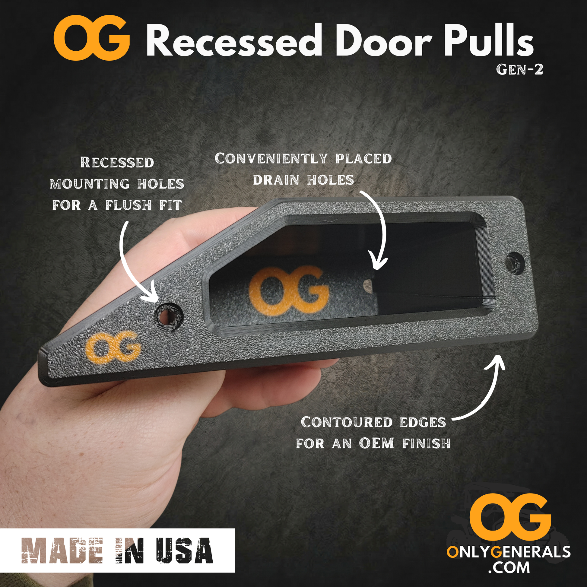 るる Polaris General Interior Recessed Door Handles – OnlyGenerals