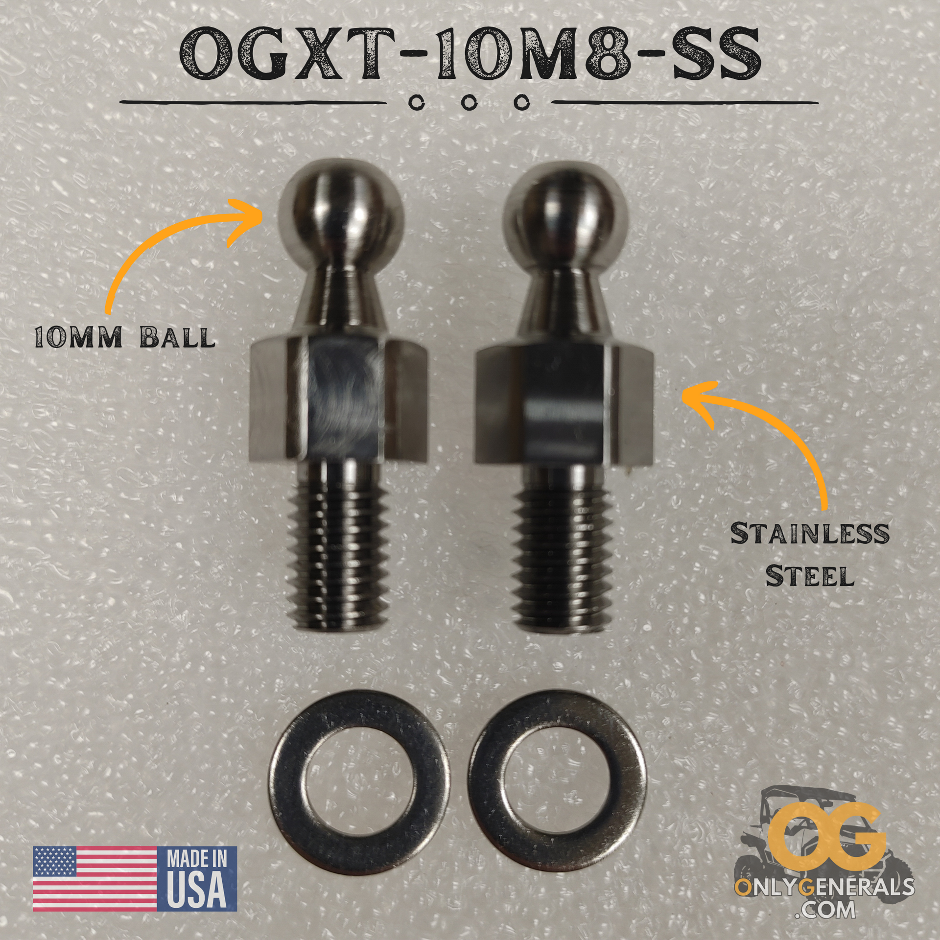 OnlyGenerals Polaris General Extended Ball Stud Kit