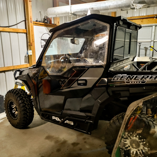 OG Sideskins LITE Hard Upper Doors for the Polaris General 2 Seat Mode