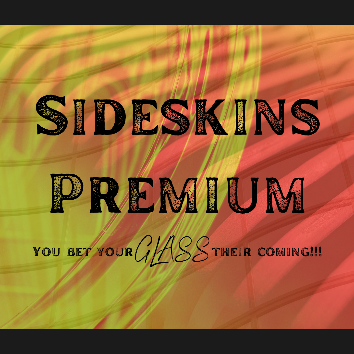 Banner stating glass windows for the sideskins Premium upper door system